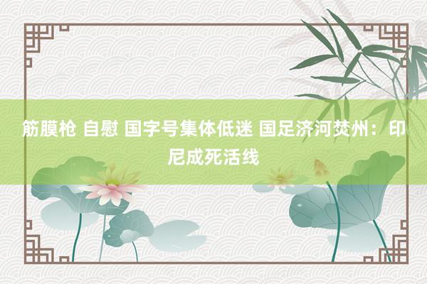 筋膜枪 自慰 国字号集体低迷 国足济河焚州：印尼成死活线